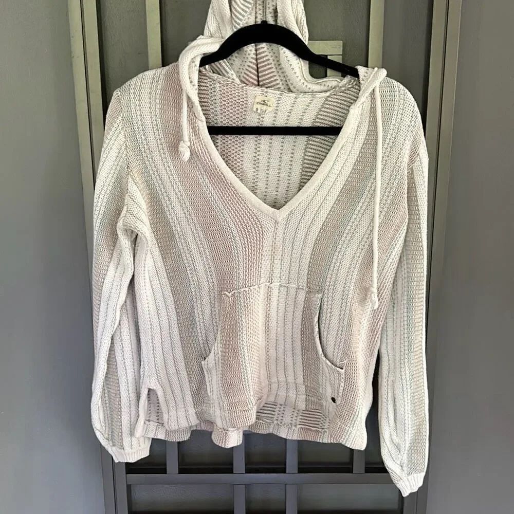 O'Neill striped beige hoodie women's Baja top S